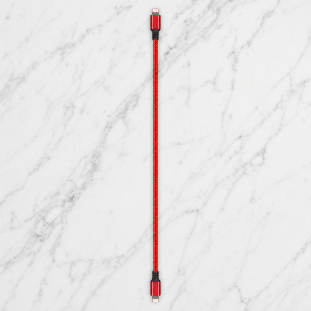 Cable Lightning trenzado rojo iPhone - foto 4