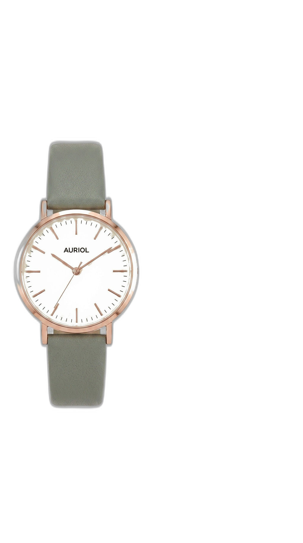 Set Reloj y Colgante Auriol Mujer Rosé/Gris — Lazo con Brillantes + Pila Incluida