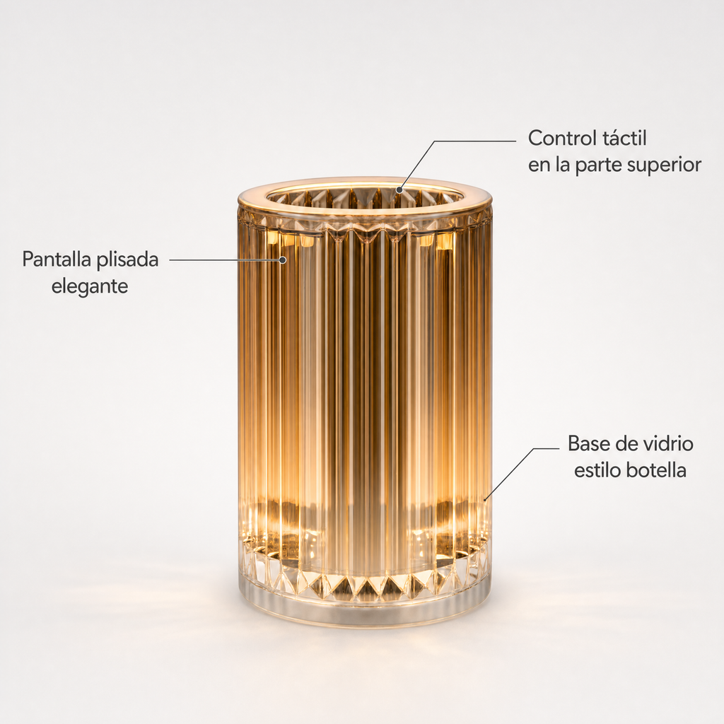 Casalux Lámpara de Mesa Decorativa LED Recargable USB-C RGB IP44 hasta 10 horas