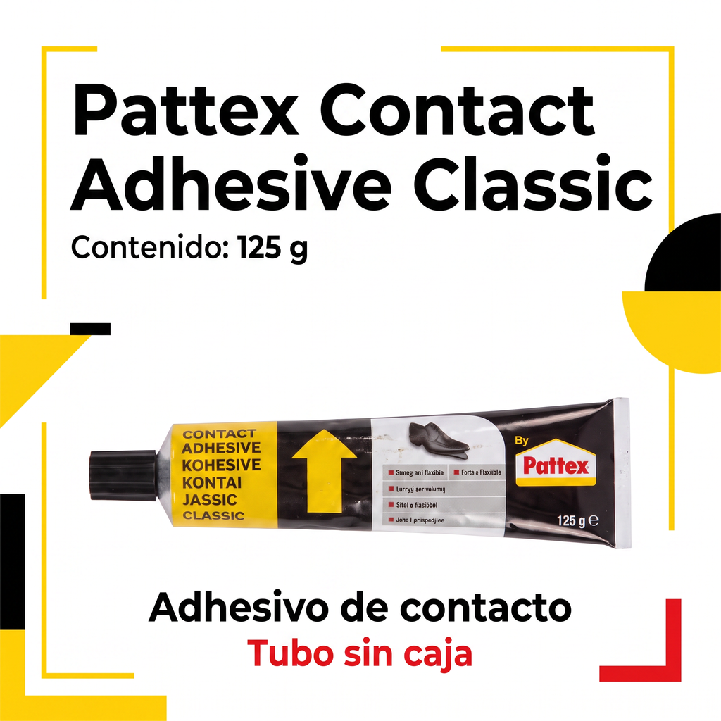 Pattex Contact Adhesive Classic 125 g — Tubo sin Caja