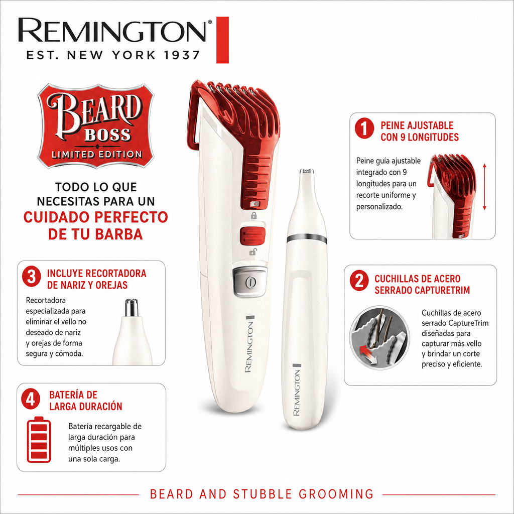 Remington Beard Boss Limited Edition Set Recortadora
