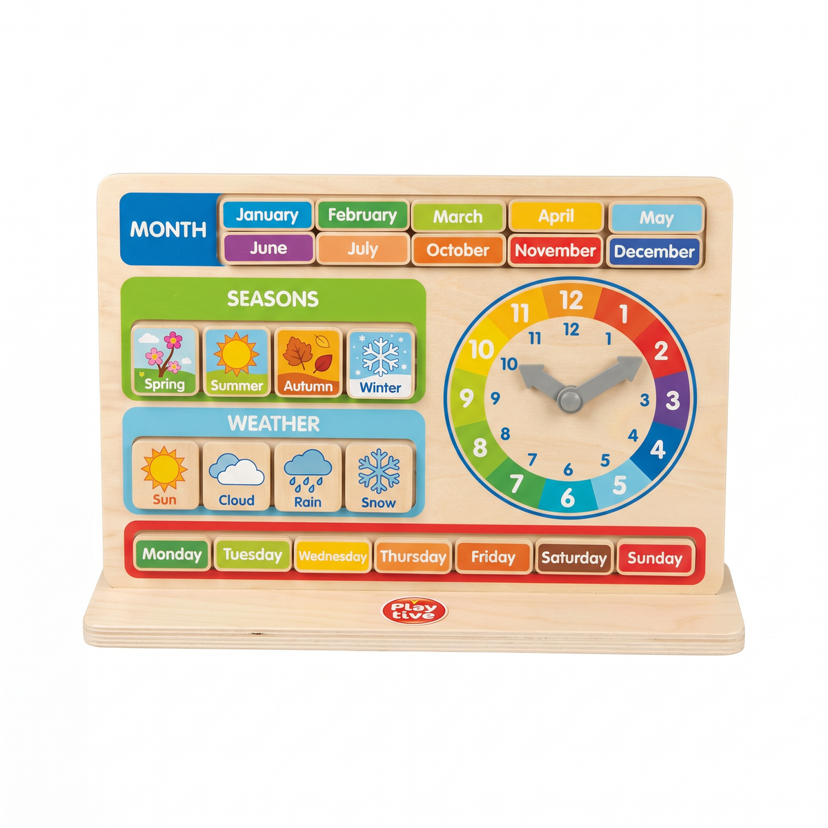 Calendario Educativo Madera Playtive
