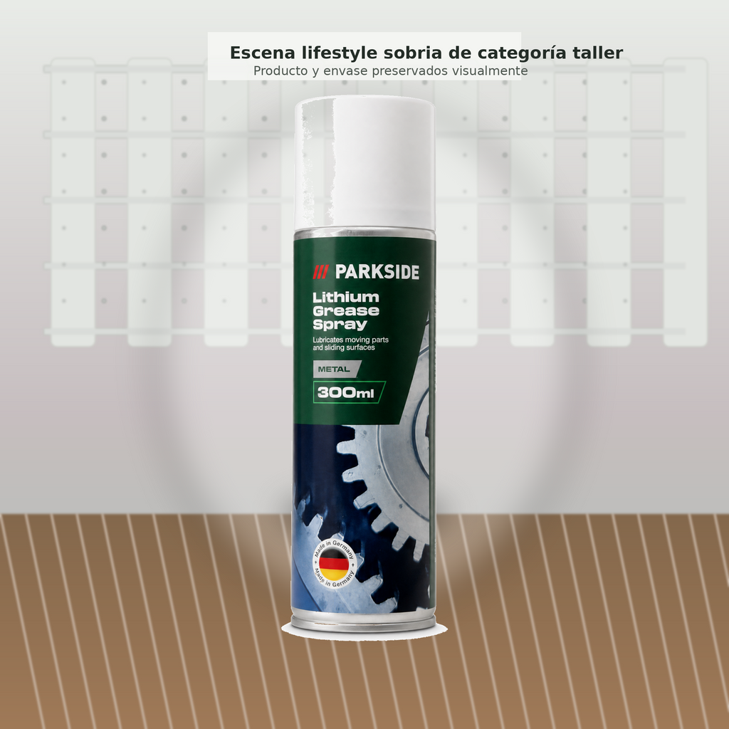 Parkside Grasa de litio en aerosol para bisagras, rodamientos y engranajes