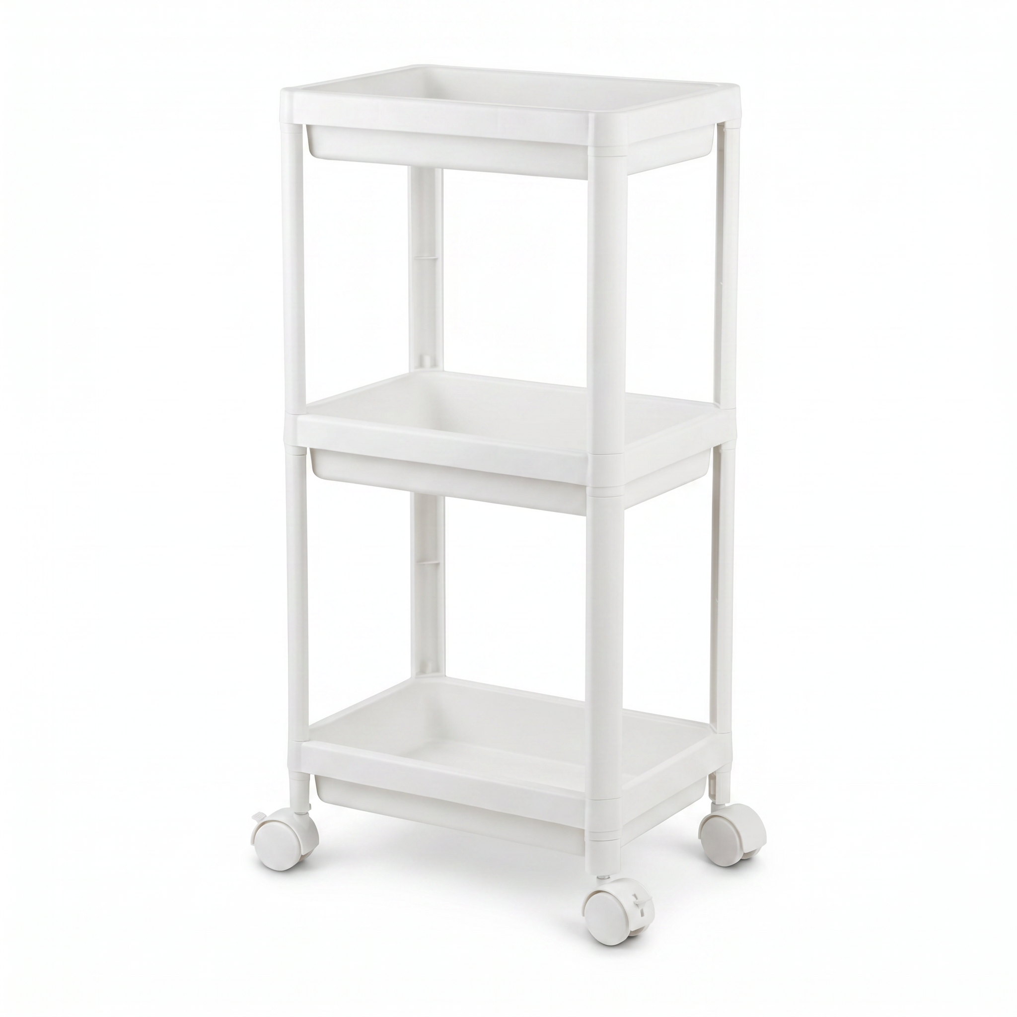 Carrito Organizador con Ruedas Livarno Living — 3 Niveles Blanco