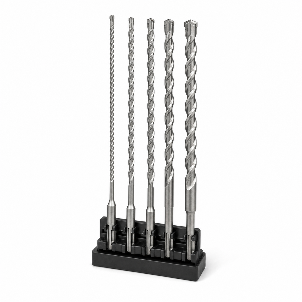 Parkside Set de 5 Brocas SDS-Plus Extra Largas para Hormigón