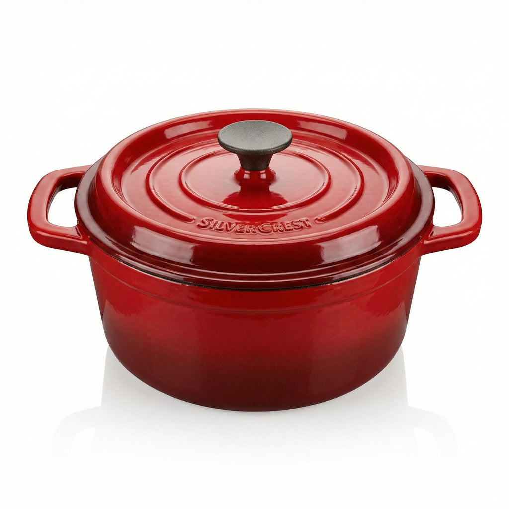 Cazuela Hierro Fundido SilverCrest 2.4L Roja