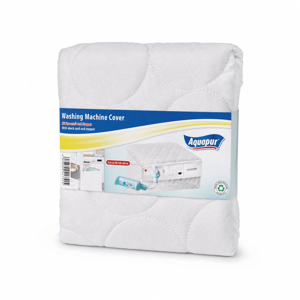 Aquapur Funda acolchada para tapa superior de lavadora con costuras circulares