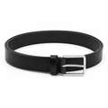 LIVERGY Cinturón de Cuero Negro con Hebilla Clásica - Talla 125
