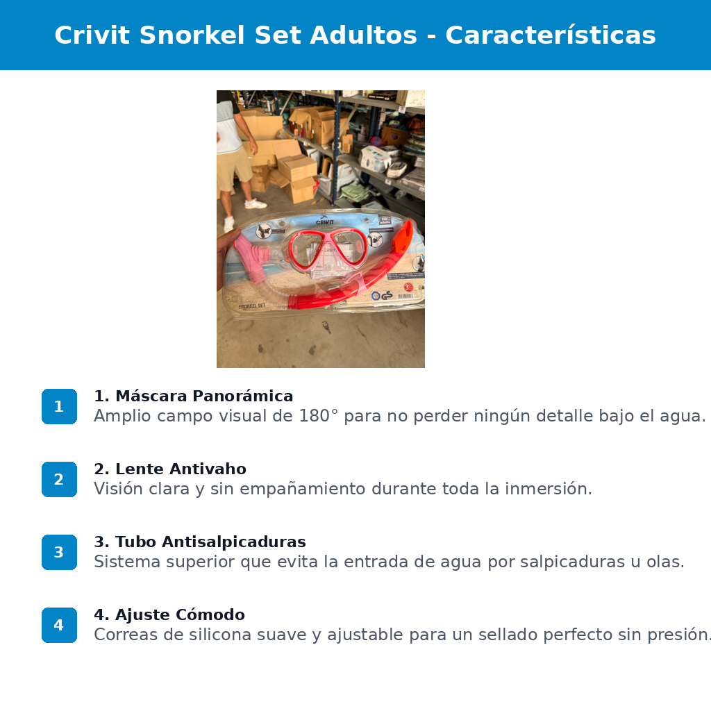 Crivit Snorkel Set Adultos