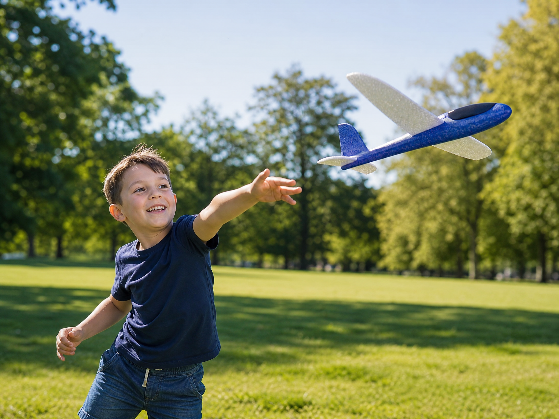 Playtive Mini Hand Launch Glider Avion Espuma