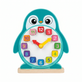 Reloj Educativo de Madera Playtive — Pingüino (14 Piezas, 1+ Años)