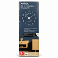 Reloj de pared Auriol Carpe Diem con números autoadhesivos: portada blanca