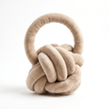 Bolso de Mano de Nudo Beige