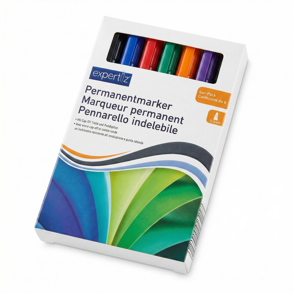 Rotuladores Permanentes Expertiz Pack 6 Colores