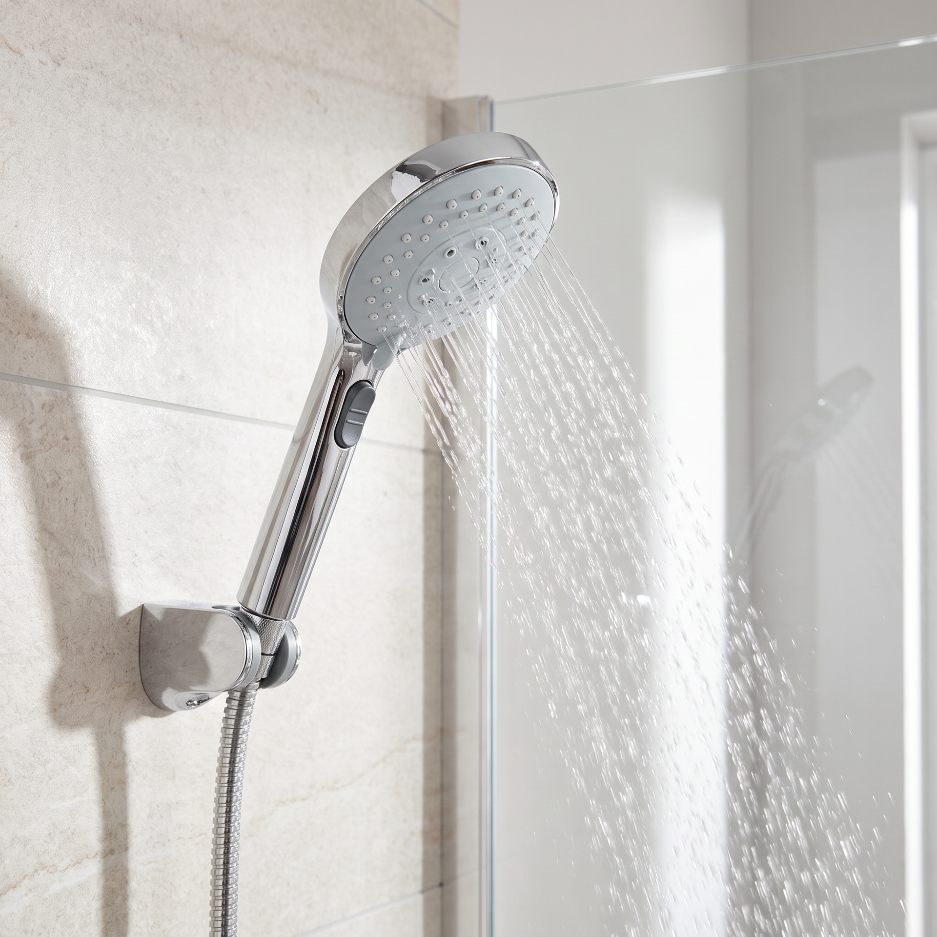 Livarno Home Set de Ducha Multifunción con Manguera 175 cm