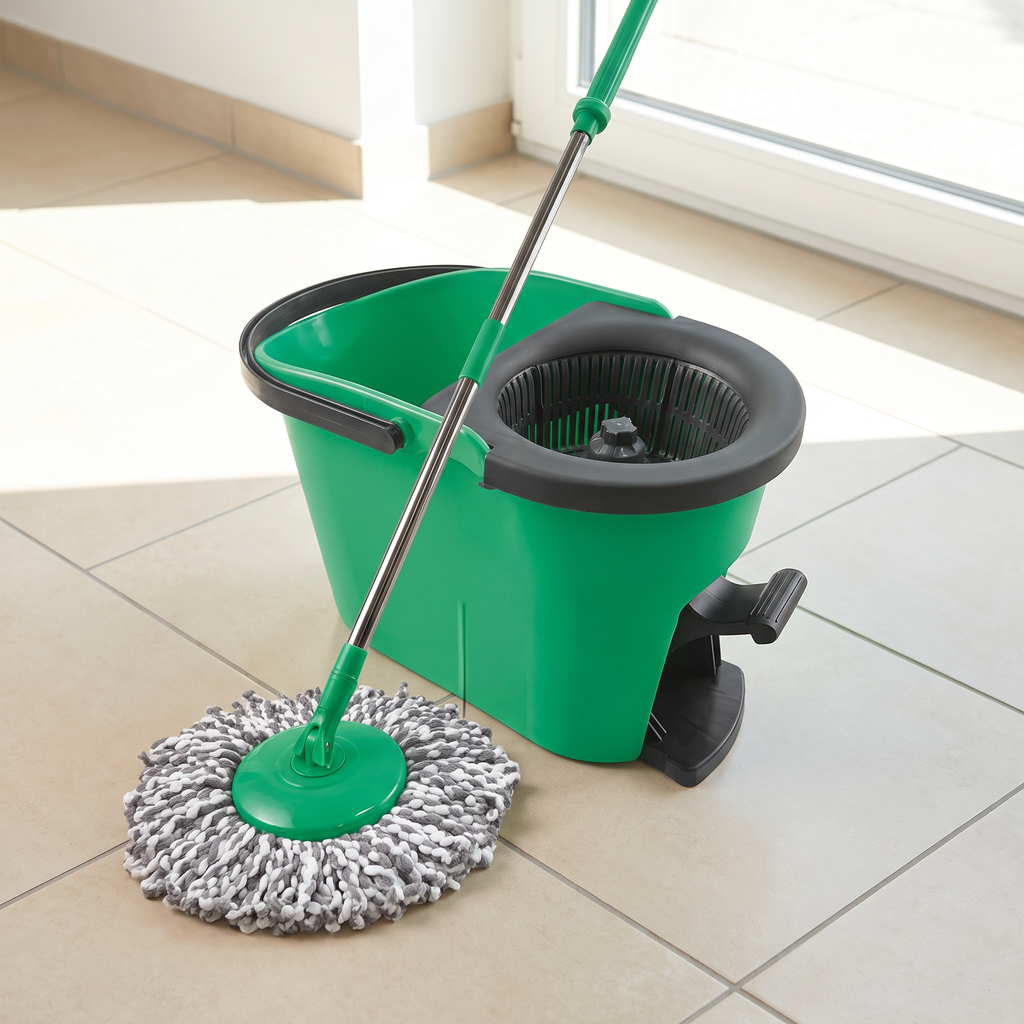 CLEANmaxx Power-Wischmopp con Cubo de 8 L