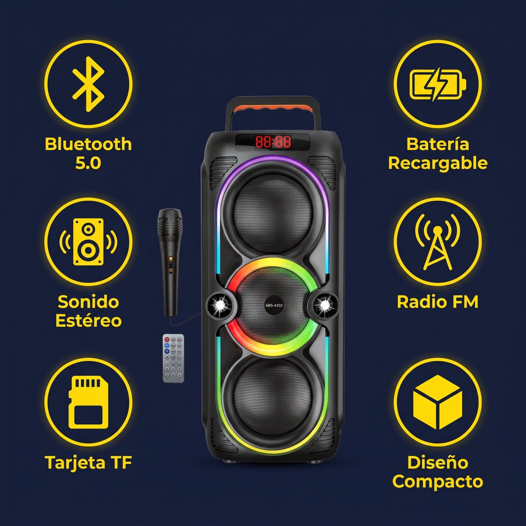 Altavoz Bluetooth Abs-4302
