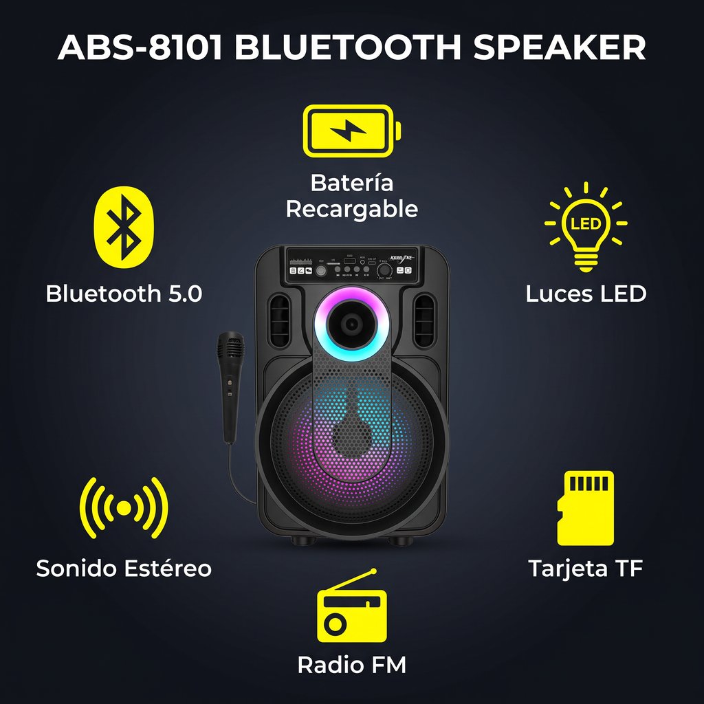 Altavoz Bluetooth Abs-8101
