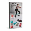 CRIVIT set de 3 bandas de resistencia Light/Medium/Strong con estuche negro