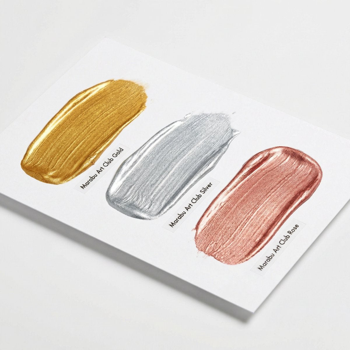 Set 3 Pinturas Acrílicas Metálicas 3x75ml - Marabu Art Club