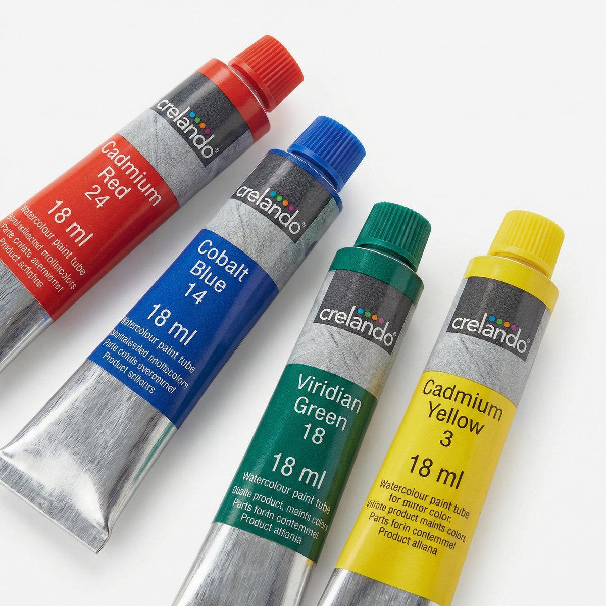 Set 24 Pinturas Acuarela en Tubo 18ml - Crelando
