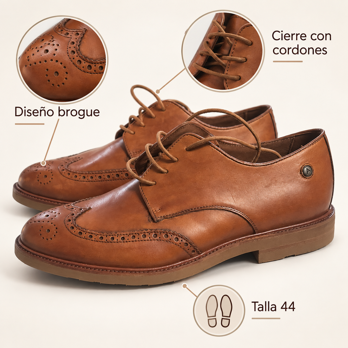 Características de los zapatos Aeroplane 5104 Murano Cuero talla 44