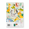 Crelando Pegatinas infantiles temática Safari, fáciles de despegar y pegar