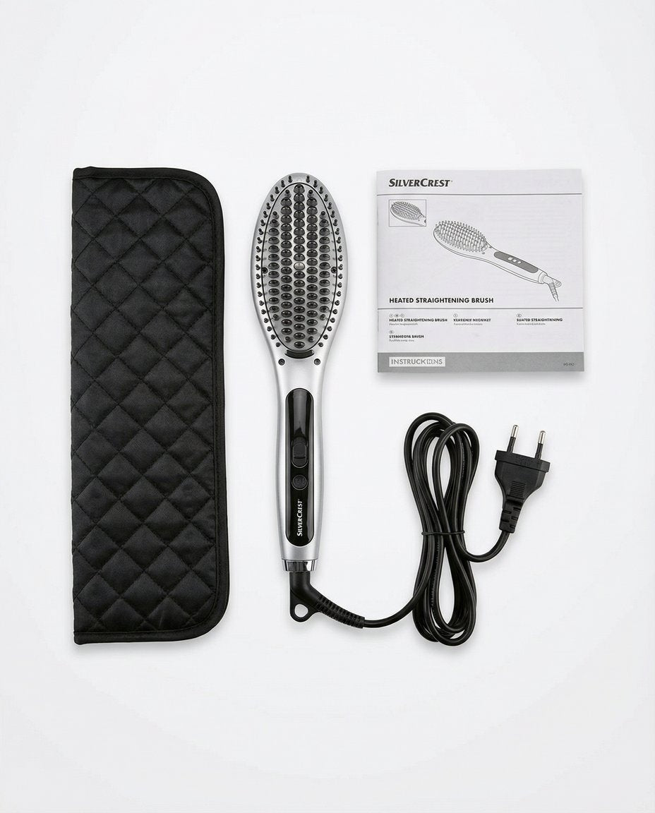 Cepillo Alisador Eléctrico Cerámico con Display Digital - SilverCrest