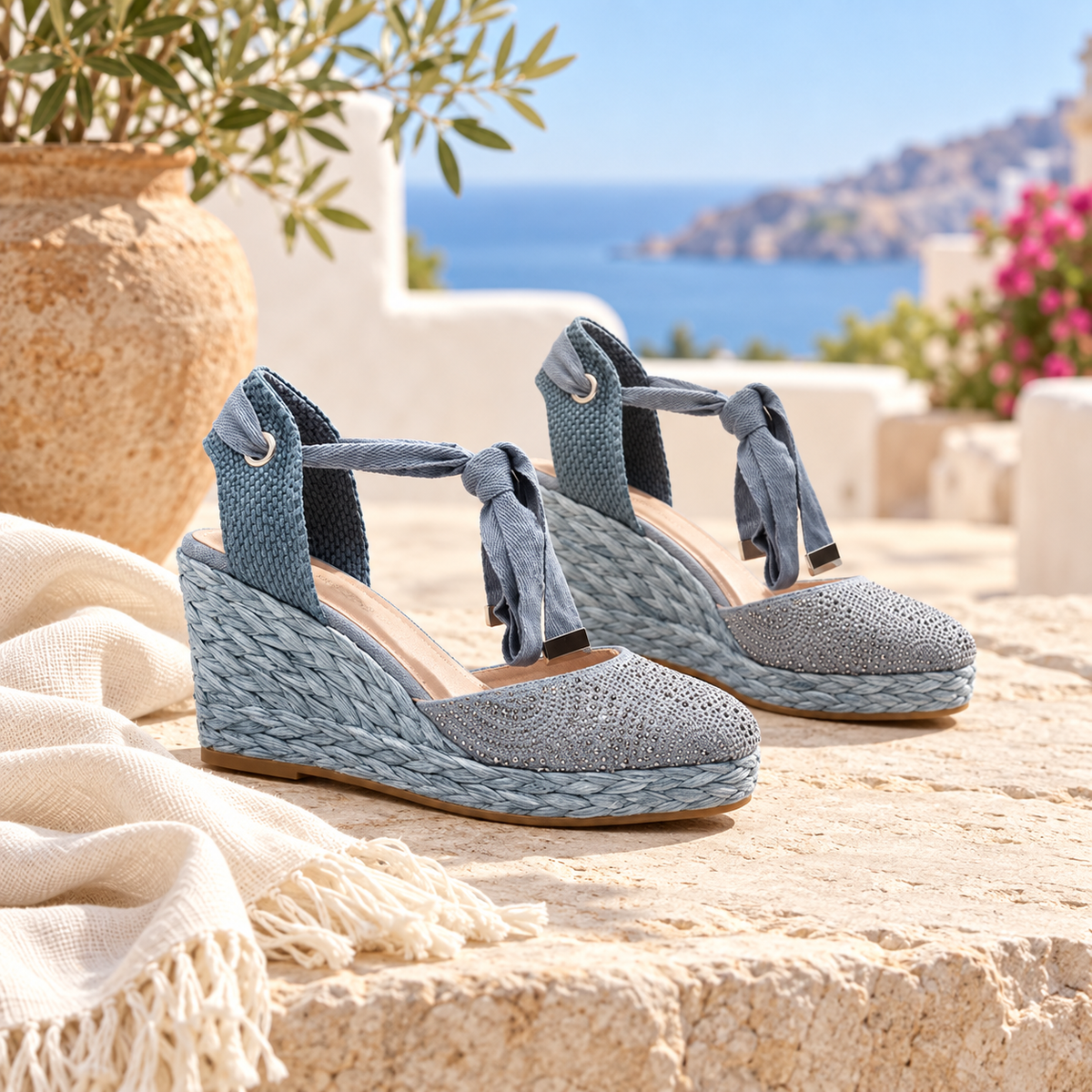 Alpargatas Alma Blue V23BL4050 Siena Jeans en ambiente