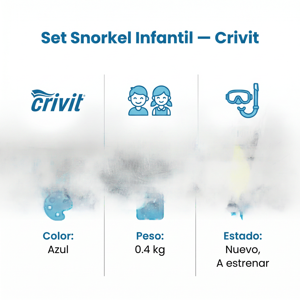 Set de Snorkel Infantil Crivit — Gafas + Tubo para Niños | Azul