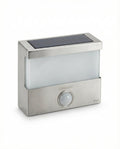 Aplique Solar LED Pared con Sensor de Movimiento Acero Inoxidable - Casalux