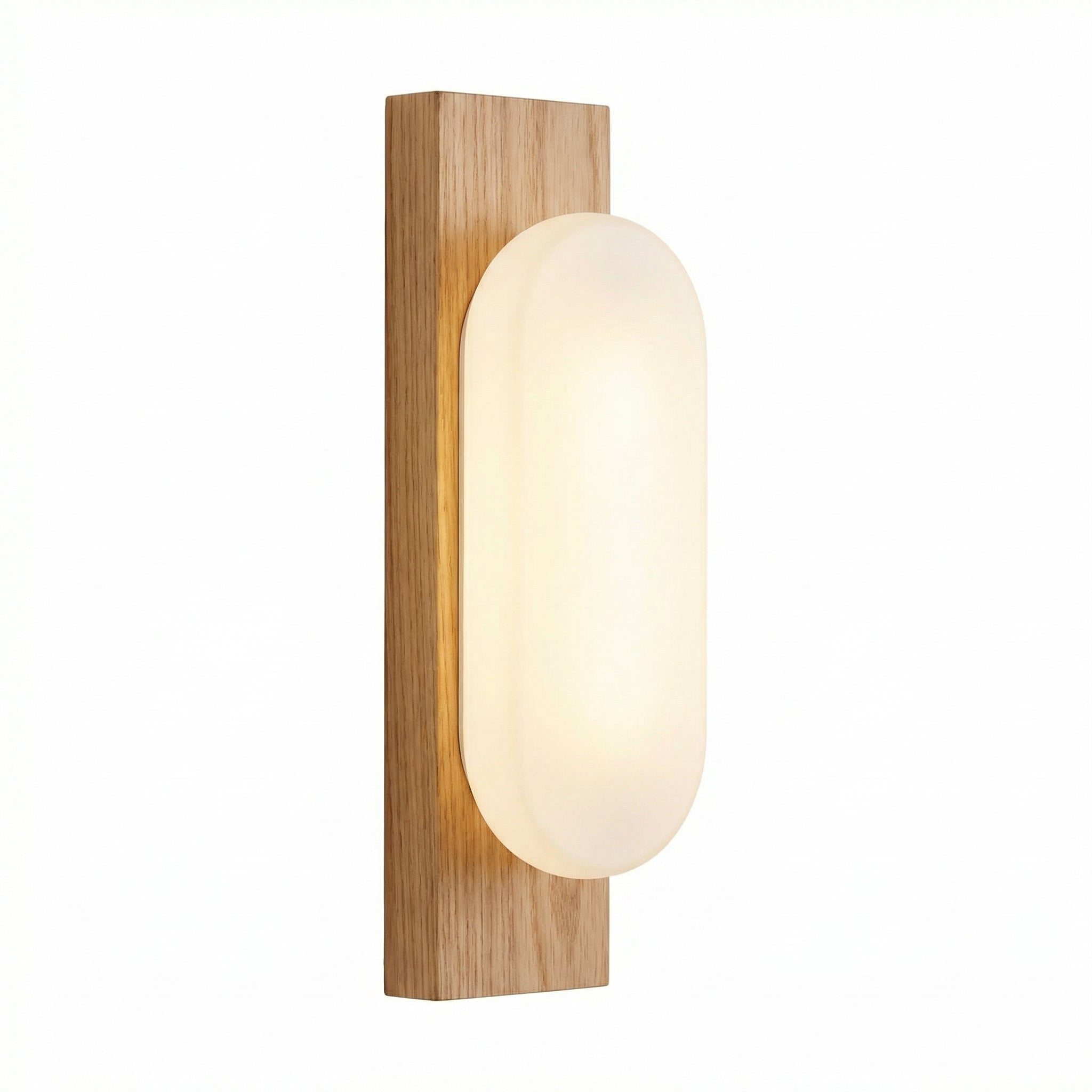 Aplique de Pared LED Madera Natural IP44 Luz Cálida para Baño Estilo Escandinavo | Casalux