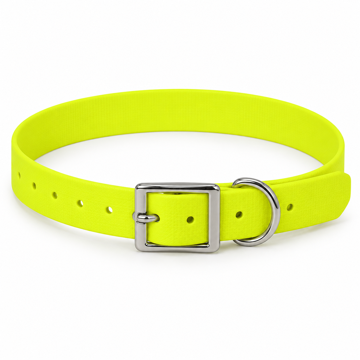 Collar Arcea Polytec 25 mm · Amarillo fluorescente: producto sobre fondo blanco