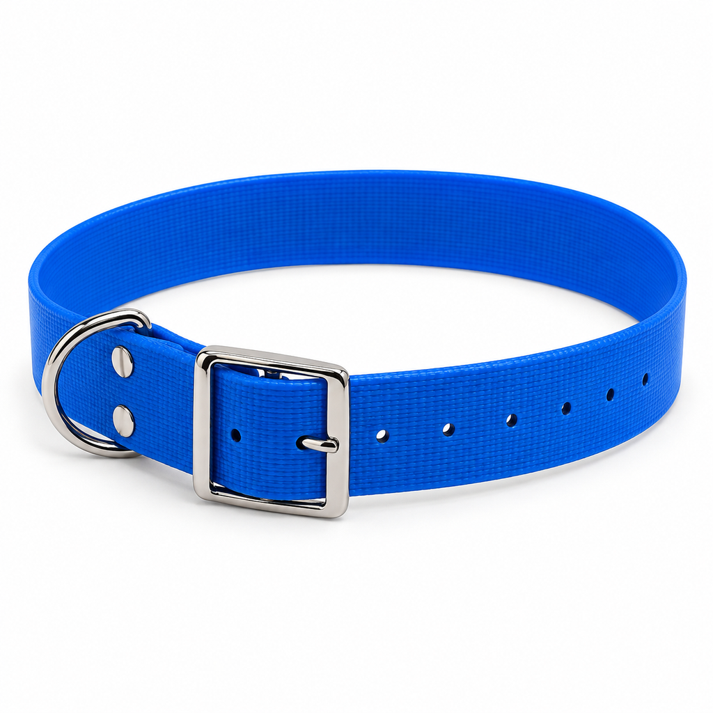 Collar Arcea Polytec 38 mm · Azul: producto sobre fondo blanco