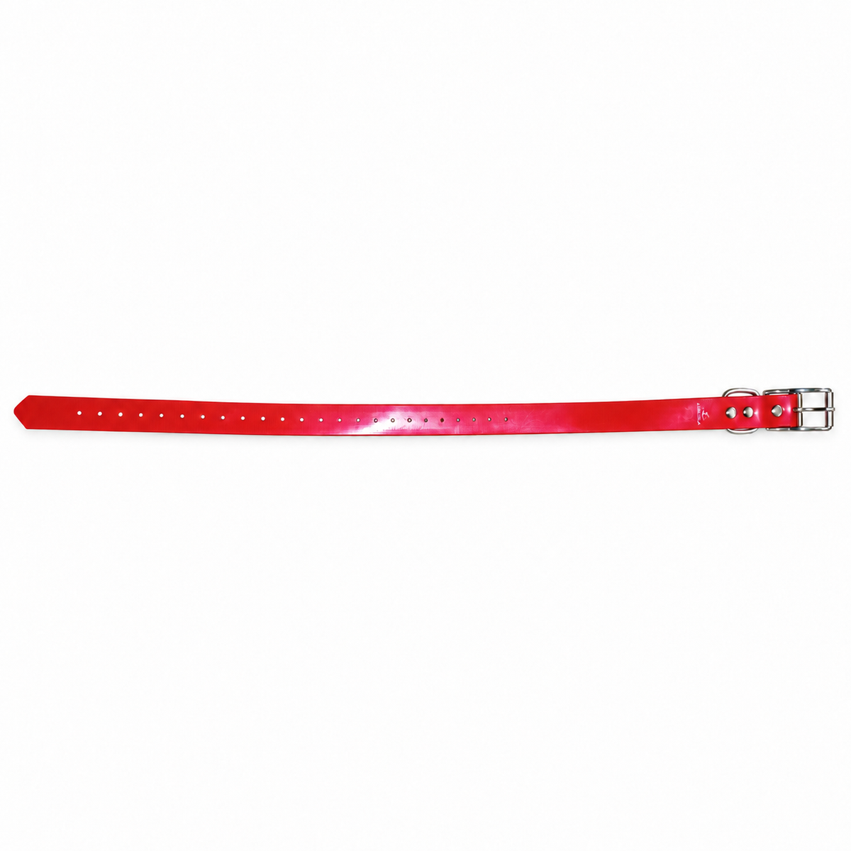 Collar Arcea Polytec rojo de 25 mm sobre fondo blanco