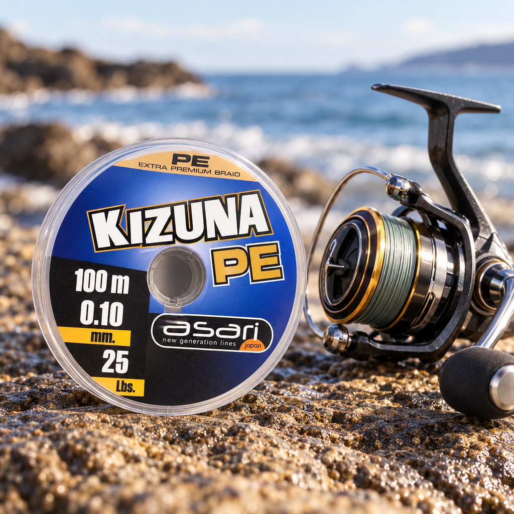 Asari Kizuna PE 0,10 mm 100 m 25 lb en entorno de pesca