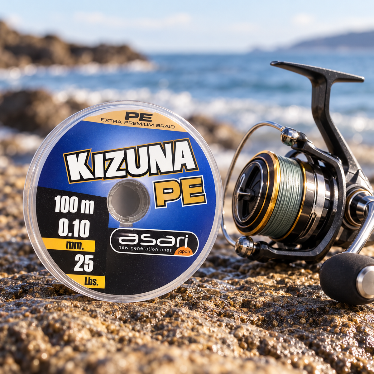 Asari Kizuna PE 0,10 mm 100 m 25 lb en entorno de pesca