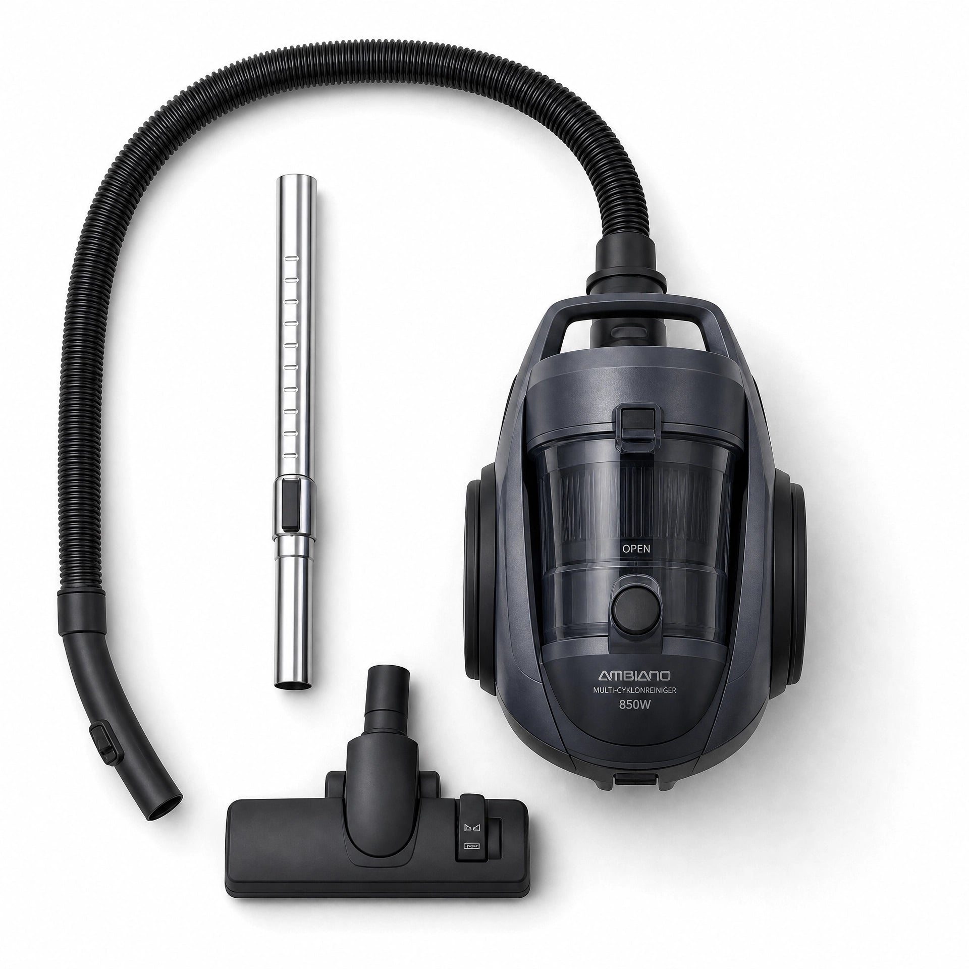 Aspirador Ambiano 850W - accesorios y boquilla