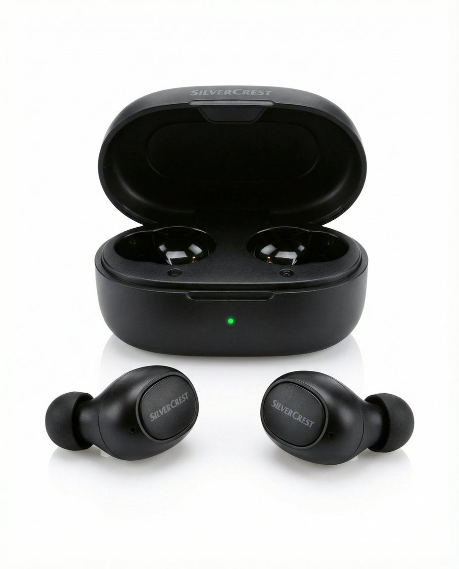 Auriculares Inalámbricos Bluetooth True Wireless con Estuche de Carga - SilverCrest