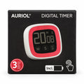 Auriol temporizador digital rojo y blanco — embalaje