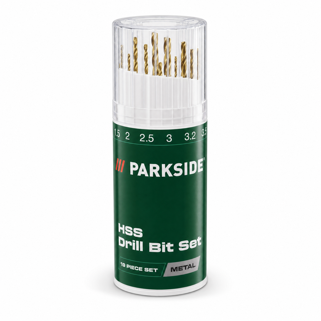 Parkside Set de 19 Brocas HSS para Metal