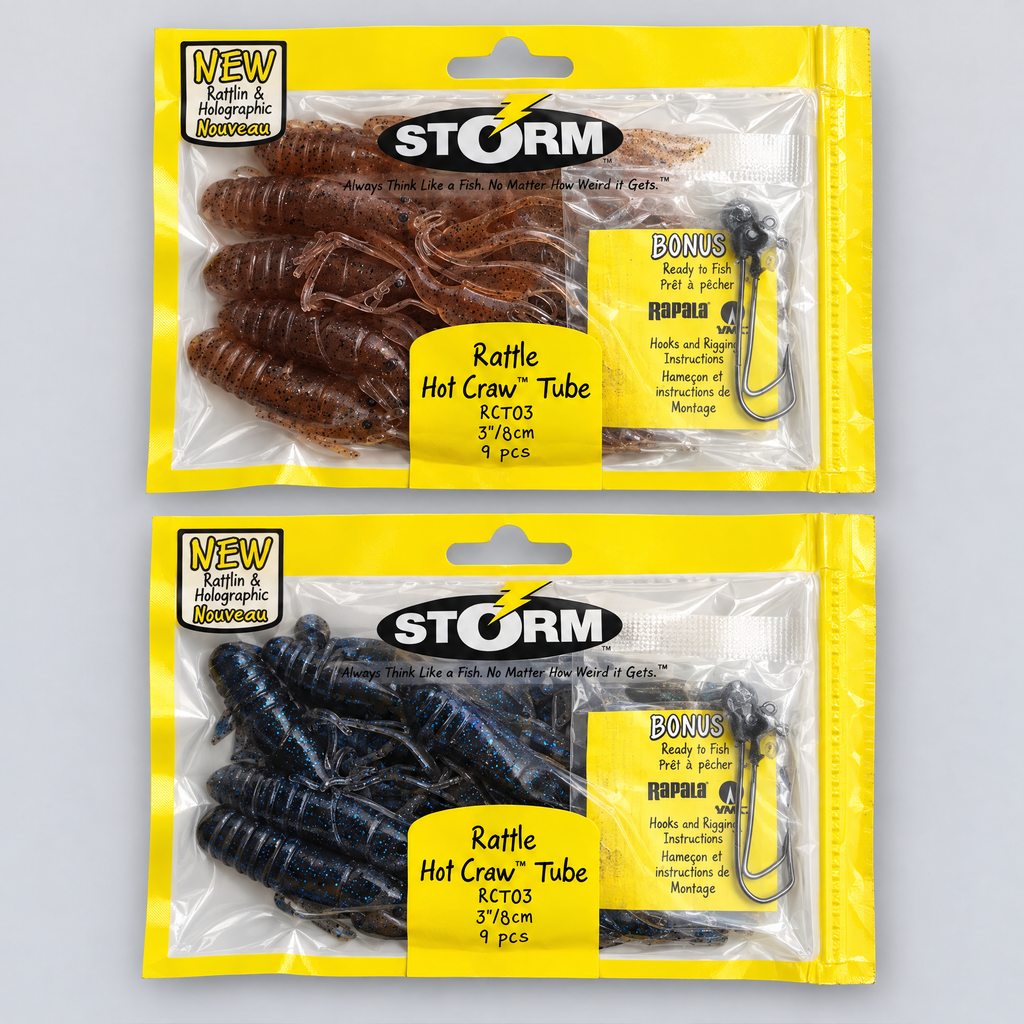 Storm Rattle Hot Craw Tube RCT03 · 8 cm · 9 uds