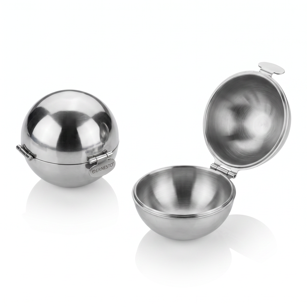 Ernesto Set de 2 Moldes de Acero para Esferas de Hielo