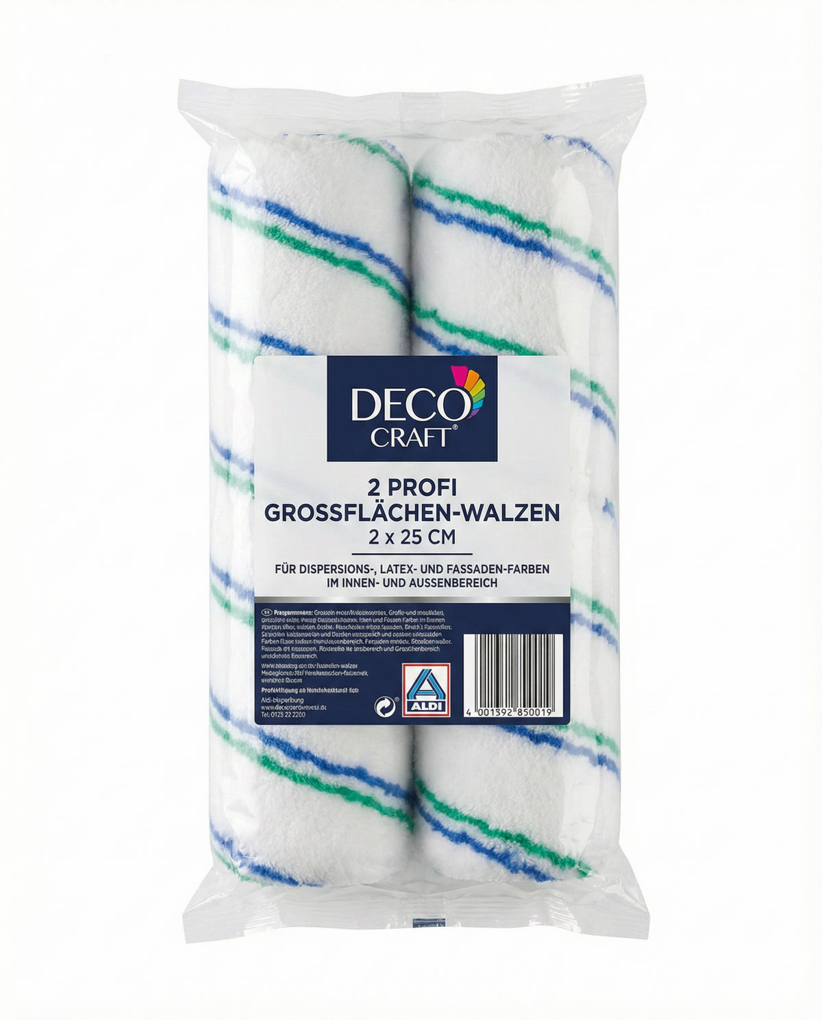 Pack 2 Rodillos Profesionales Deco Craft 25cm Interior/Exterior