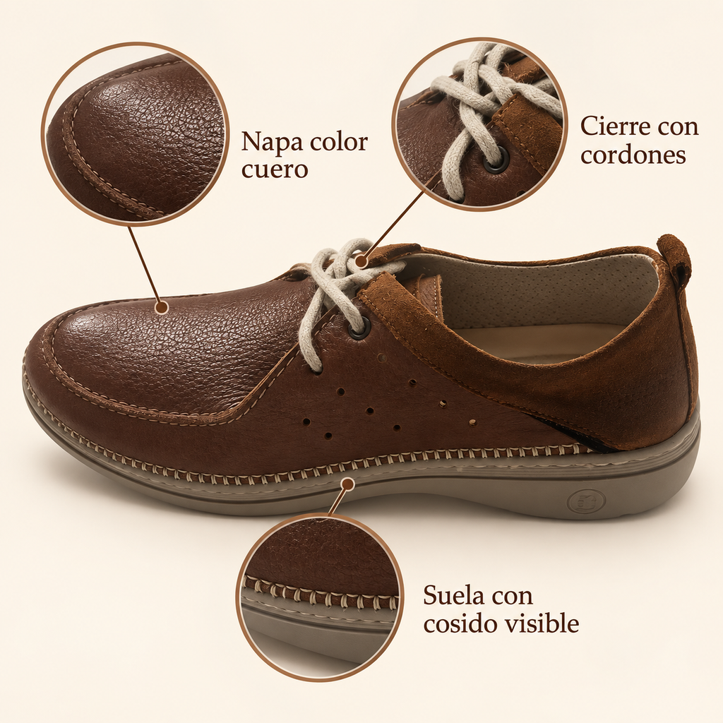 Características del zapato Baerchi Sevilla 1081 color cuero