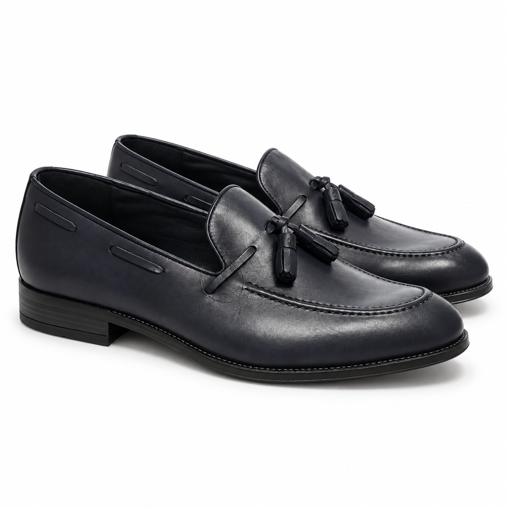 Mocasines Baerchi 1209 Chaco Marino talla 44 sobre fondo blanco