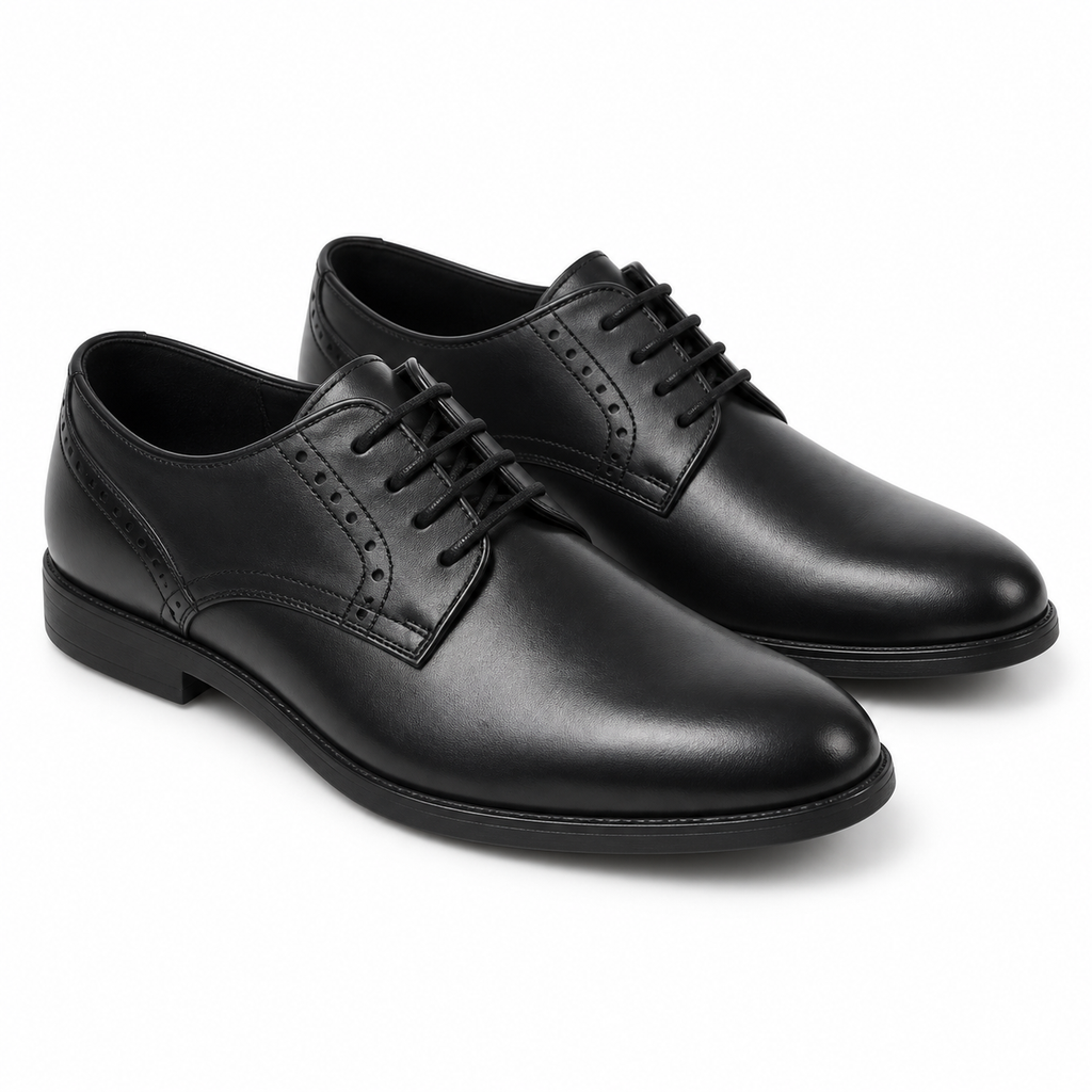 Zapatos Baerchi 1401 negros sobre fondo blanco