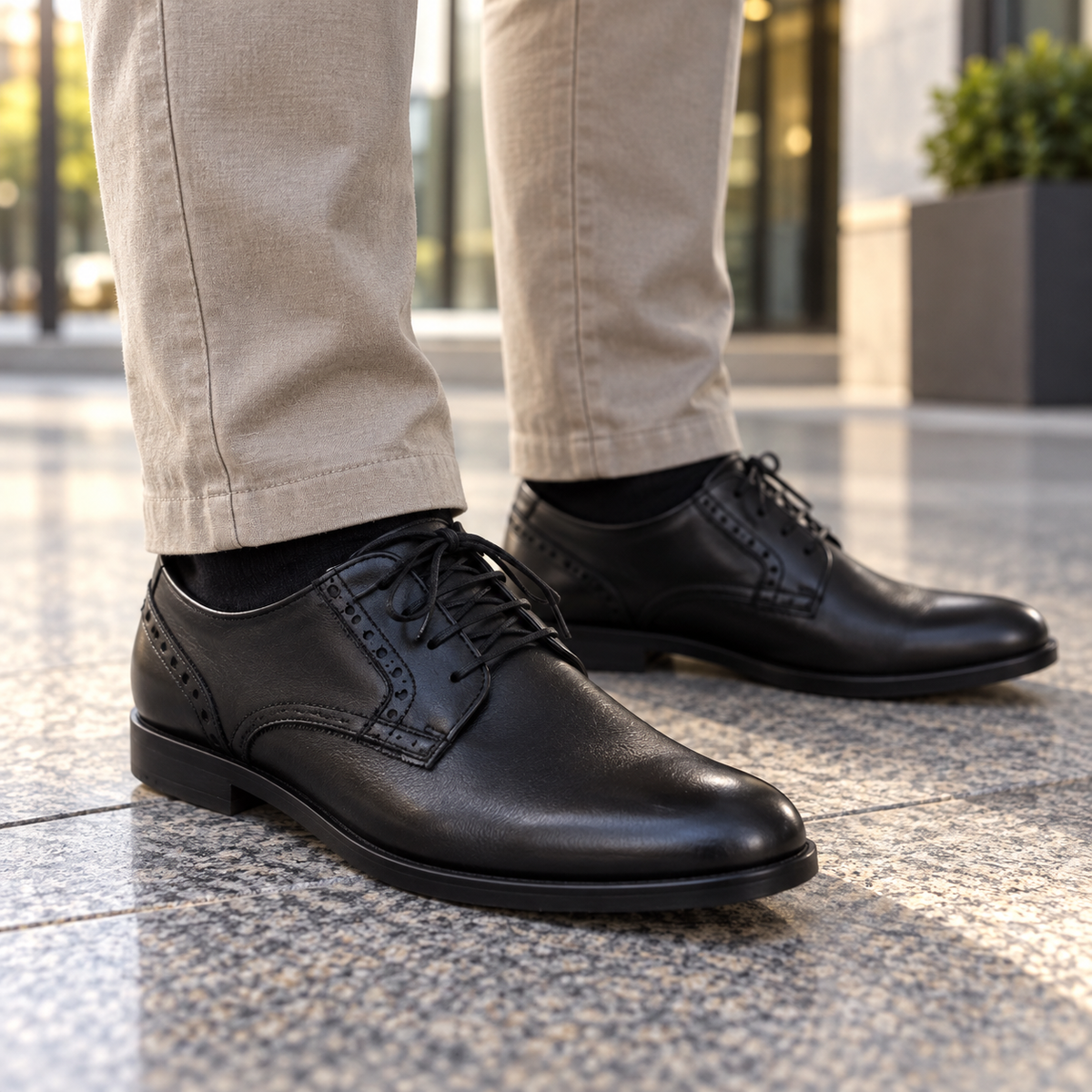 Zapatos Baerchi 1401 negros en uso