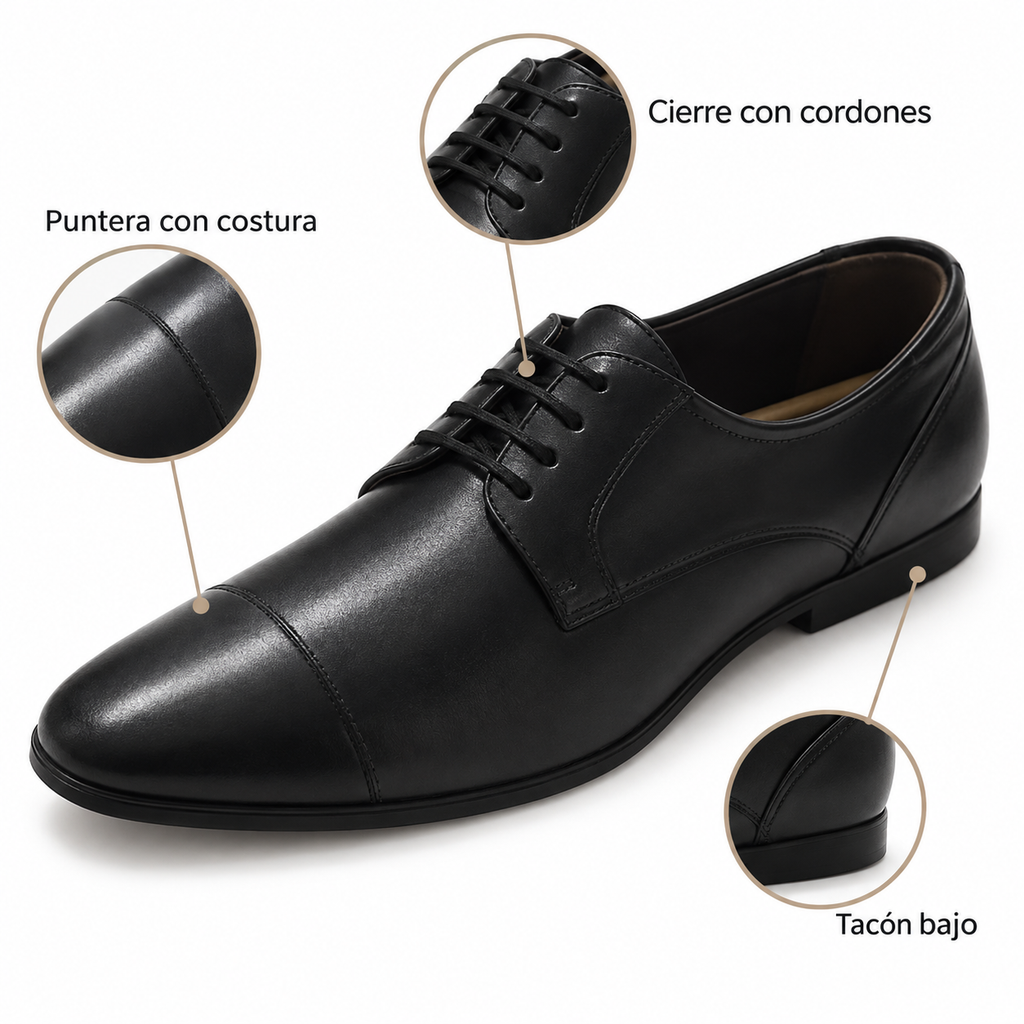 Características de los zapatos Baerchi 18072 negros para hombre