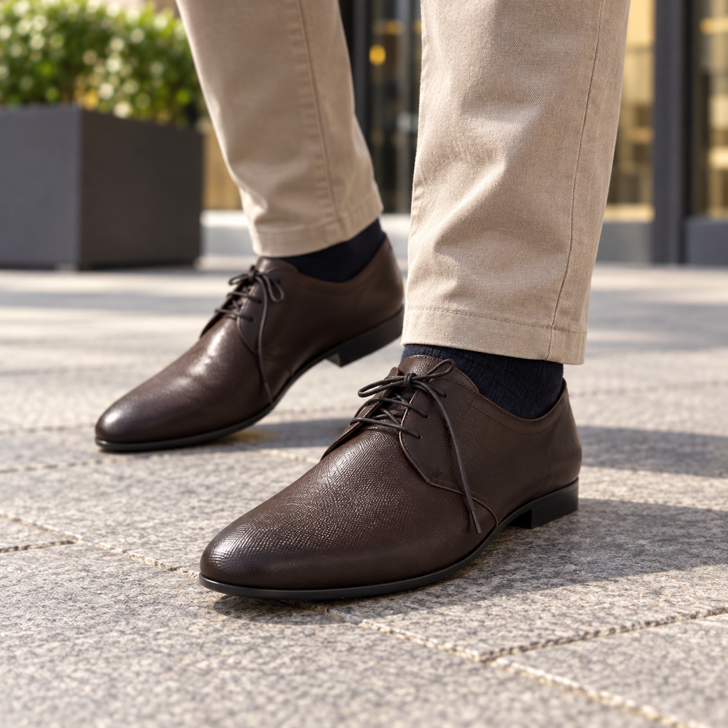 Zapatos Baerchi 4940 cuero para hombre en uso